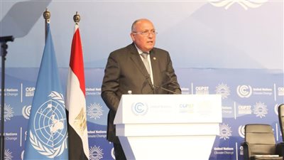 وزير الخارجية رئيس مؤتمر COP27 يُطلق أجندة شرم الشيخ للتكيُف مع تغير المناخ