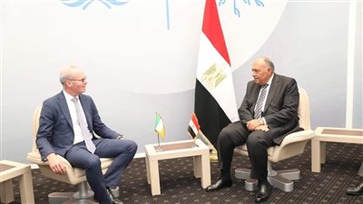 سامح شكري يستقبل وزير خارجية أيرلندا في شرم الشيخ