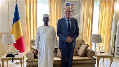 الرئيس التشادي يلتقي مستشار الأمن القومي الليبي في إنجامينا