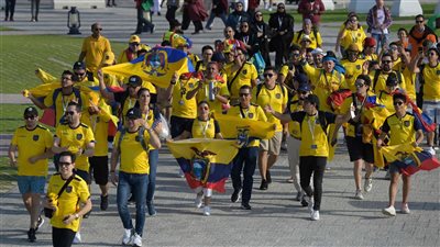 كأس العالم 2022.. توافد جماهير الإكوادور على ملعب افتتاح المونديال (صور)