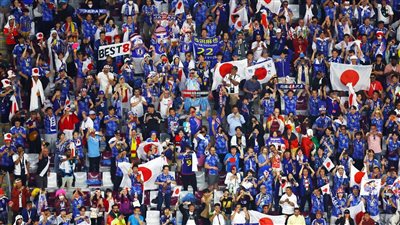 شاهد.. جماهير اليابان تسخر من لاعبي ألمانيا بحركة 