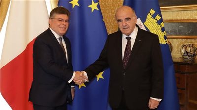 السفير المصري في فاليتا يلتقي رئيس الجمهورية المالطي