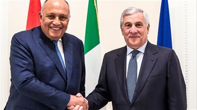 وزير خارجية إيطاليا يستقبل سامح شكري بمقر وزارة الخارجية الإيطالية
