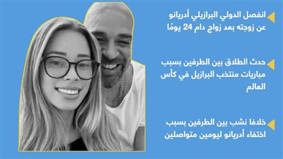 مباريات كأس العالم تتسبب في انفصال نجم البرازيل أدريانو عن زوجته