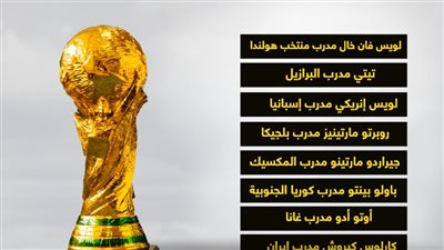 مدربون رحلوا بعد توديع منتخباتهم لمونديال كأس العالم 2022 (انفوجراف)