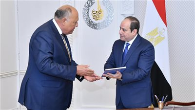 الرئيس السيسي يلتقي وزير الخارجية ويطلع على التقرير التنفيذي للاستراتيجية الوطنية لحقوق الإنسان