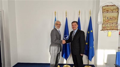 السفير المصري برومانيا يلتقي سكرتير الشئون الدبلوماسية بوزارة الخارجية الرومانية