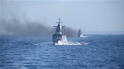 القوات البحرية المصرية والروسية تنفذان التدريب البحرى المشترك 