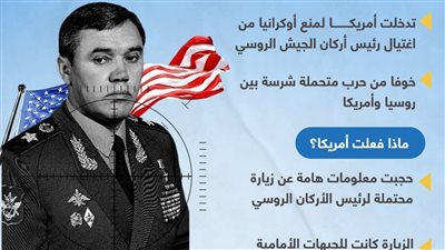 كيف منعت أمريكا أوكرانيا من اغتيال رئيس الأركان الروسي؟ (انفوجراف)