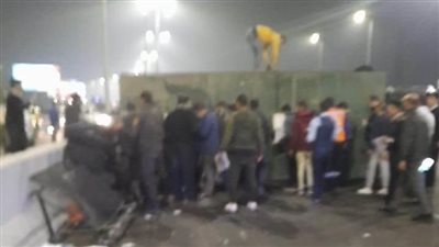 حادث مروع جديد بمصر.. انقلاب سيارة أمن مركزي أعلى محور 26 يوليو