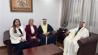 رئيس البرلمان العربي يستقبل رئيس مجلس أمناء مبرة محمد جميل العريض الخيرية بمملكة البحرين