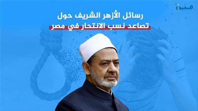 رسائل الأزهر الشريف حول تصاعد نسب الانتحار في مصر (فيديو جراف)