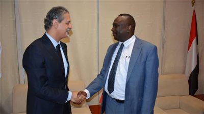 سفير مصر لدى السودان يلتقي وزير الطاقة والنفط السوداني المكلف