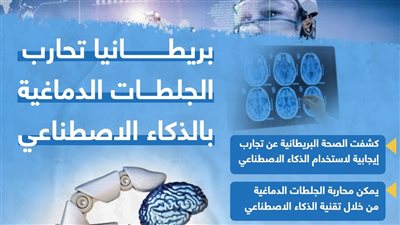 بريطانيا تحارب الجلطات الدماغية بالذكاء الاصطناعي (إنفوجراف)