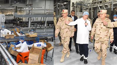 رئيس أركان حرب القوات المسلحة يتفقد المدينة الصناعية الغذائية 