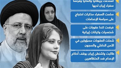 مواقف دولية ضد إيران بسبب سياسة الإعدامات (إنفوجراف)