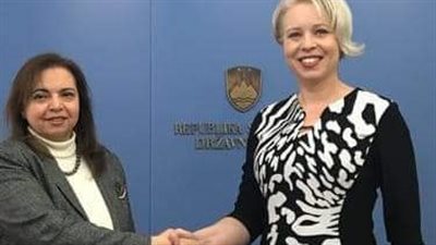 سفيرة مصر لدى سلوفينيا تلتقي رئيسة البرلمان السلوفيني