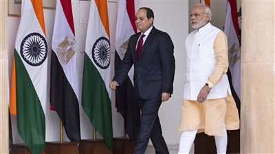 في 38 نقطة.. مصر والهند يصدران بيان مشترك حول زيارة الرئيس السيسي إلى نيودلهي