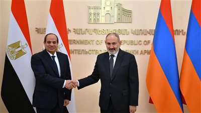 الرئيس السيسي يعقد مباحثات سياسية مع رئيس وزراء أرمينيا 