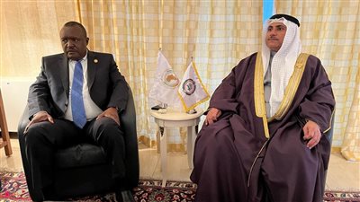 رئيسا البرلمان العربي والأفريقي يبحثان مجالات التعاون والتنسيق 