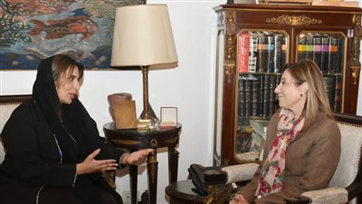 وزيرة الثقافة تلتقي سفيرة الإمارات لدى القاهرة وتبحثان إقامة أسبوع ثقافي مصري إماراتي