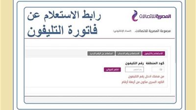 عبر الموقع الرسمي.. طرق معرفة استعلام فاتورة التليفون الأرضي (رابط)