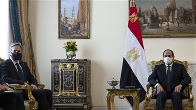 مصر.. السيسي يبحث تطورات فلسطين وسد النهضة مع بلينكن 