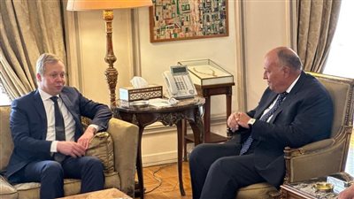 وزير الخارجية يستقبل المبعوث الأوروبي لعملية السلام في الشرق الأوسط