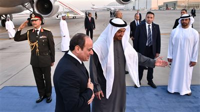 الرئيس السيسي يصل دولة الإمارات للمشاركة في القمة العالمية للحكومات