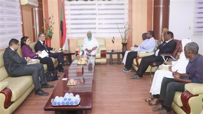 سفير مصر لدى السودان يلتقي وزيرة الشباب والرياضة السودانية
