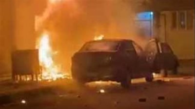 أدق التفاصيل حول اشتعال حريق بسيارة ملاكى أعلى الطريق فى منطقة الدقي 