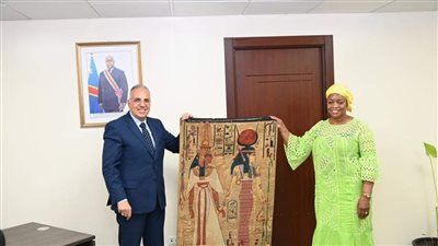 وزير الري يلتقى نائبة رئيس الوزراء ووزيرة البيئة بالكونغو الديمقراطية لبحث التعاون الثنائي