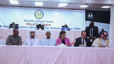 مصر تشهد على اتفاق الحكومة السودانية وأطراف عملية السلام على مصفوفة لتنفيذ اتفاق جوبا